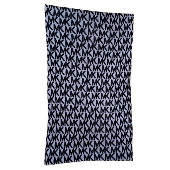 MICHAEL Michael Kors Accessories - MICHAEL Michael Kors scarf infinity black and gray classic MK print throughout